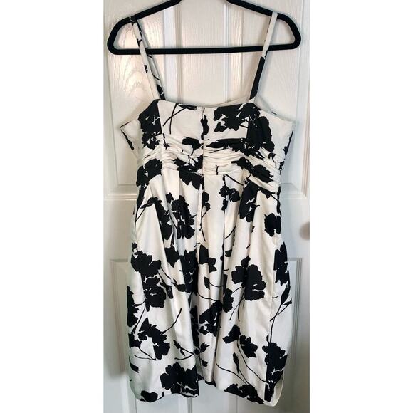 Jessica Howard Black & White Floral Cocktail Party Formal Dress - Size 14P - Picture 9 of 10